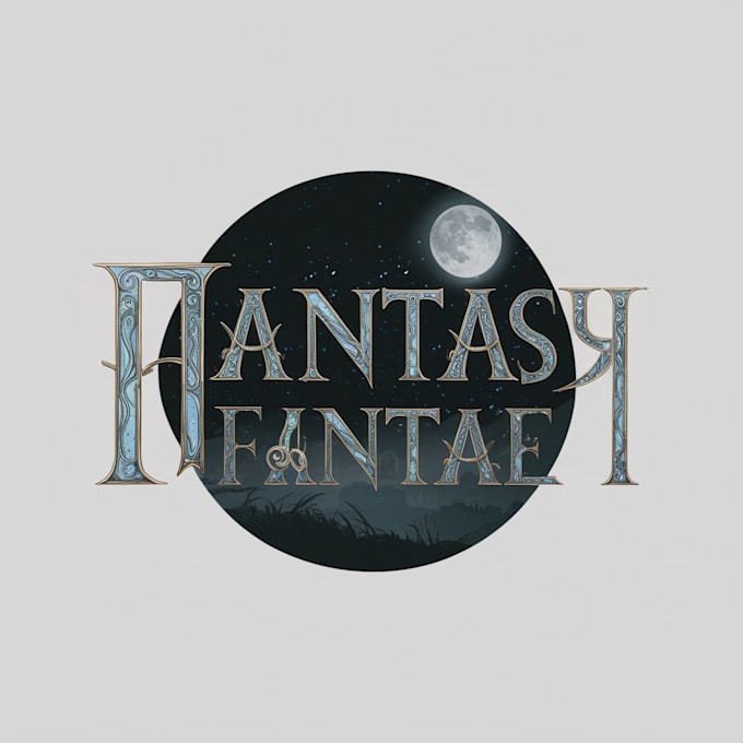 Gig Preview - Make dark fantasy sci fi rpg game logo title