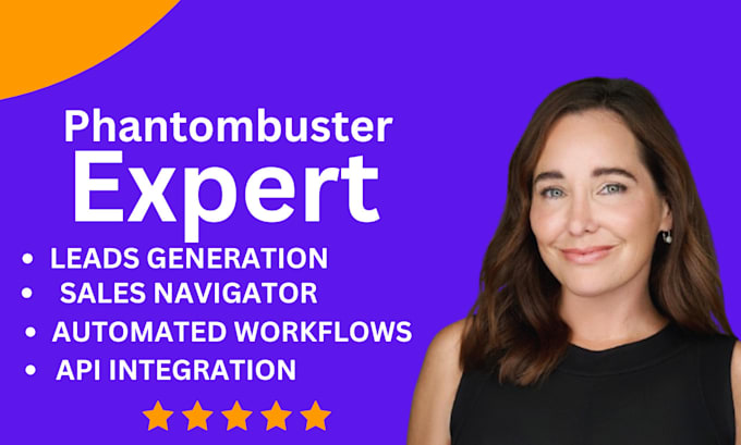 Gig Preview - Be your sales expert and leads generator using phantombuster and other platforms