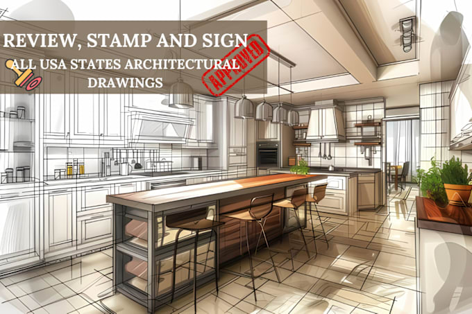 Gig Preview - Stamp, sign and seal USA city permit architectural drawings, evacuation plan