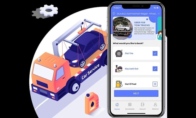 Gig Preview - Build a logistics, truck booking, inventory or delivery app, car wash app