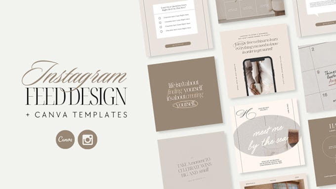 Gig Preview - Design your instagram feed and canva templates