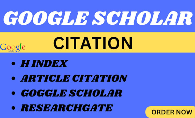 Gig Preview - Increase citations at google scholar journal