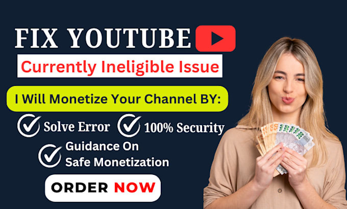 Gig Preview - Audit and fix youtube monetization errors, reused content, step2 adsense issues