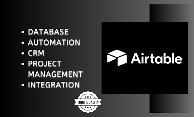 Bestseller - set up airtable airtable database airtable integrated airtable CRM softr website