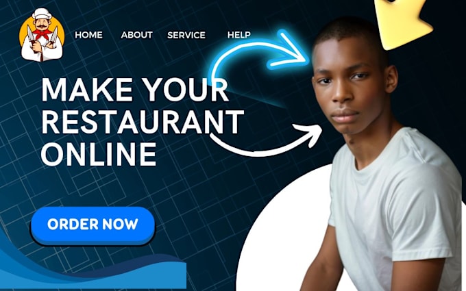 Gig Preview - Make your restaurant website, online ordering system, food delivery, menu design