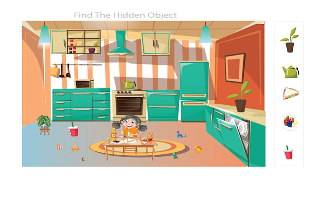 Gig Preview - Draw hidden object picture