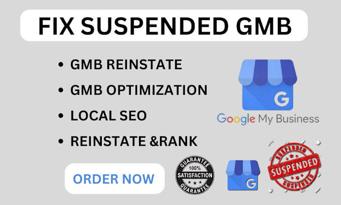 Bestseller - reinstate suspended gmb, appeal suspended gmb ranking profile and listing