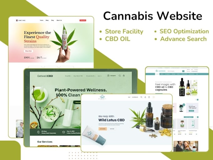 Gig Preview - Create cbd store, marijuana website, cannabis website, hemp website, cbd website