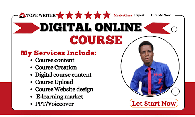 Gig Preview - Create digital online course content, mini course training, online course kajabi