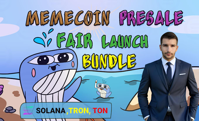 Gig Preview - Launch meme coin and make presale, launchpad on solana, base, ton, tron,ethereum