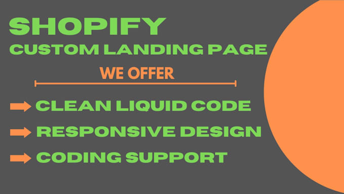 Gig Preview - Develop shopify liquid landing page and provide coding solutions