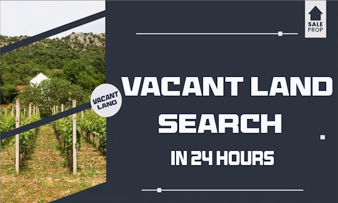 Gig Preview - Do vacant land title search detailed property reports