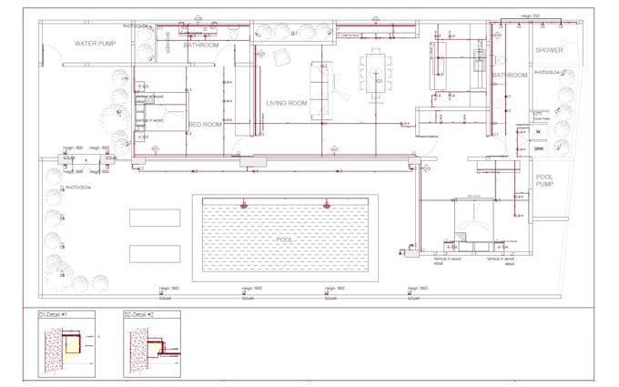 Gig Preview - Plan with location of lighting fixtures and electrical zones