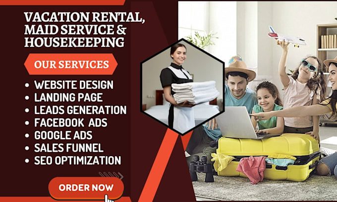 Bestseller - generate airbnb vacation rental maid service housekeeping window cleaning leads