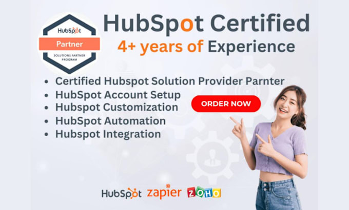 Gig Preview - Setup hubspot crm setup, hubspot onboarding and hubspot automation