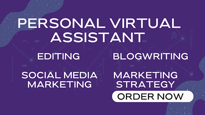 Gig Preview - Virtual assistant on editing blog writing social media marketing strategy