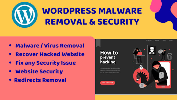 Gig Preview - Recover your hacked wordpress website remove malware and install security