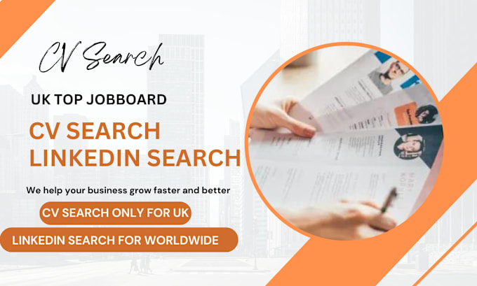 Gig Preview - Provide professional CV searching service