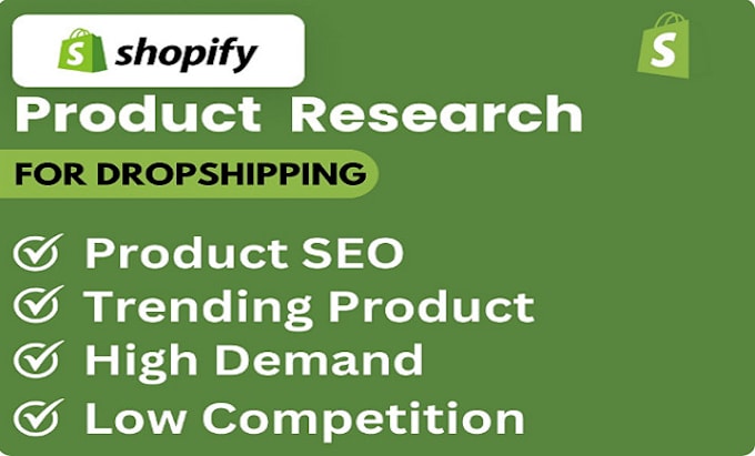 Gig Preview - Find shopify dropshipping winning products, do shopify winning product research