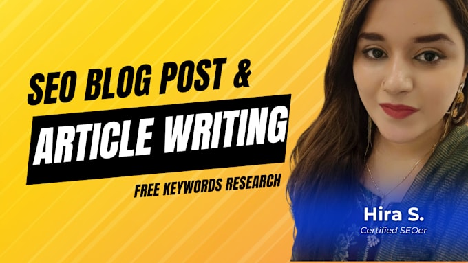 Gig Preview - Do expert SEO article writing and blog posts writing