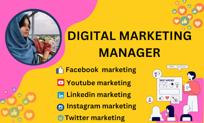 Gig Preview - Be your digital marketing manager