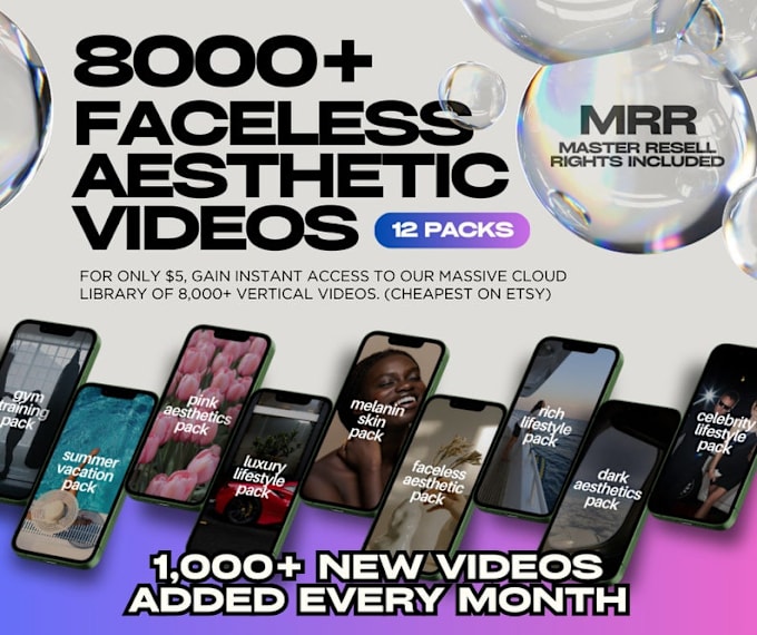 Bestseller - provide 8000 plus aesthetic video reels story bundles