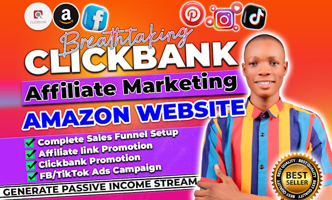 Gig Preview - Promote amazon tiktok shop affiliate marketing do clickbank travel affiliate ad