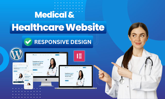 Gig Preview - Design medical healthcare hospital doctor dental website