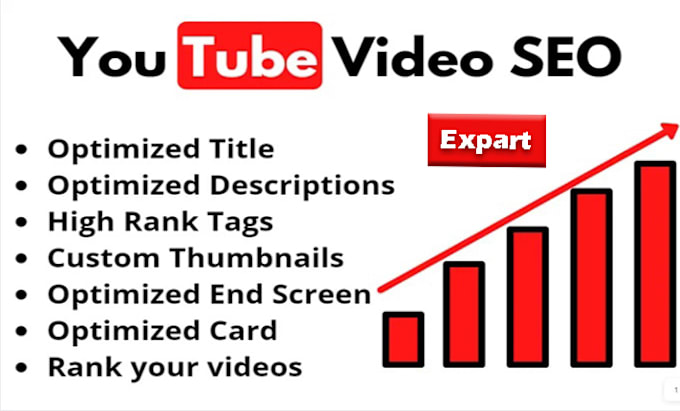 Gig Preview - Optimize youtube video SEO for top ranking