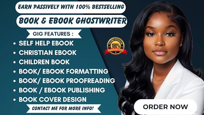 Gig Preview - Ghostwrite non fiction ebook or book for you non fiction ebooks for you