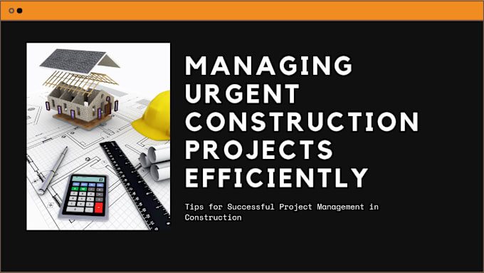 Gig Preview - Handle urgent construction and project management essays