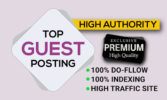 Gig Preview - Write and publish 10 guest post on da 55 premium websites