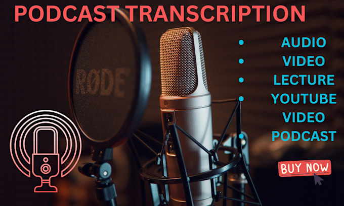 Gig Preview - Do quickly transcribe audio, podcasts, videos, and lecture