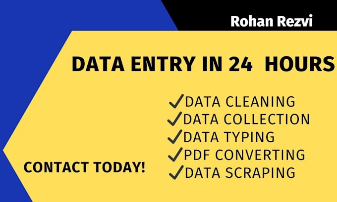 Gig Preview - Do data entry, data analysis and copy paste