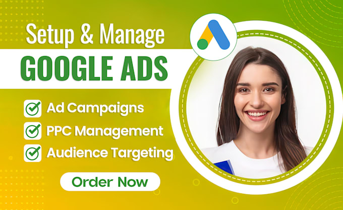 Gig Preview - Setup and manage google ads adwords ppc campaigns