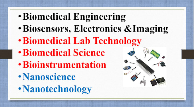 Gig Preview - Do biomedical engineering,electronic,imaging, biomaterial, and nanotechnology