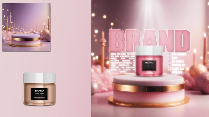 Gig Preview - Create dreamy manipulations for your cosmetic product