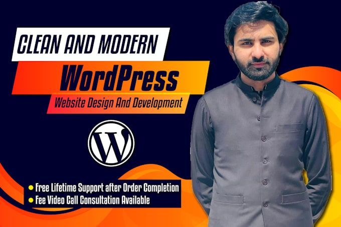 Gig Preview - Build fully responsive clean and modern wordpress website design and development