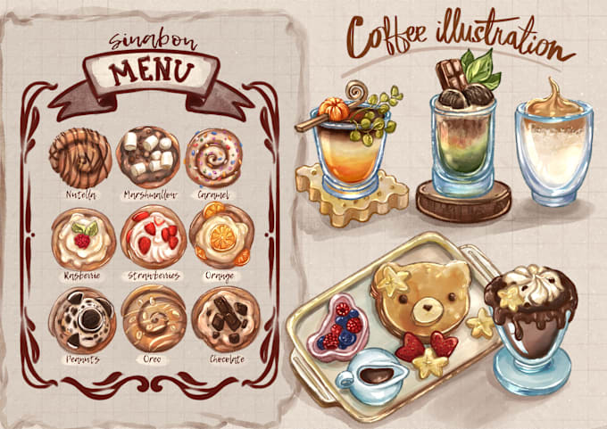 Gig Preview - Do stunning watercolor food illustrations for your  projects