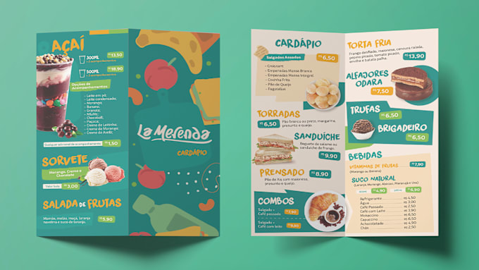 Gig Preview - Do modern restaurant menu design