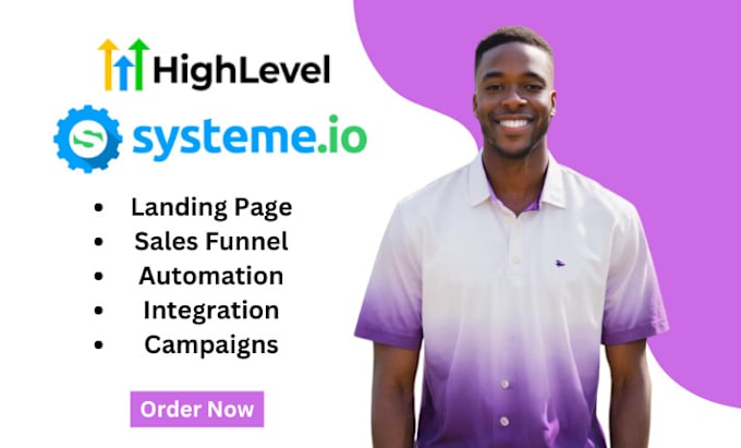 Gig Preview - Setup gohighlevel landing page, gohiglevel website, sales funnel, gohighlevel