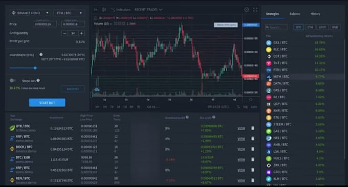 Gig Preview - Build for you a passive income crypto trading bot python trading bot