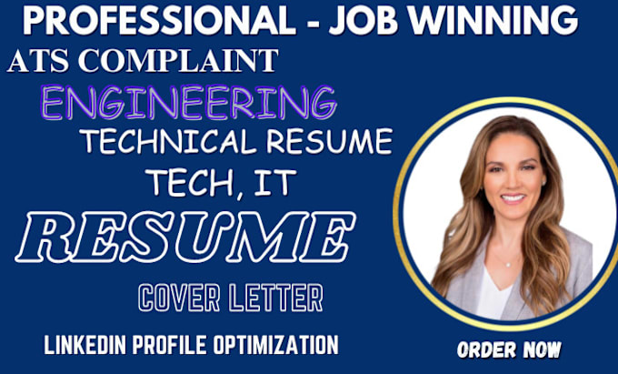 Gig Preview - Write engineering, technical, tech resume and resume writing