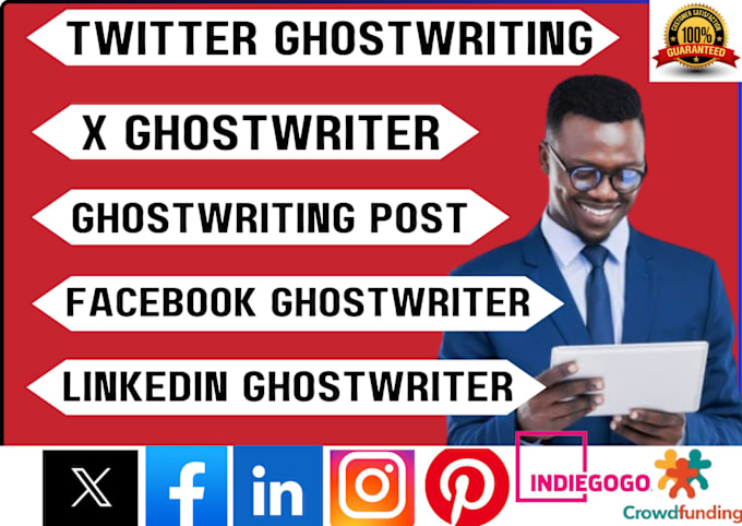 Gig Preview - Be twitter ghostwriter x ghostwriter linkedin ghostwriter