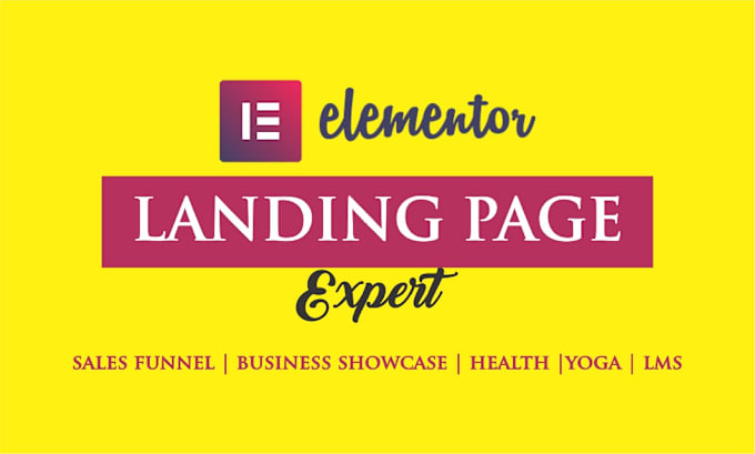 Gig Preview - Do responsive wordpress landing page with elementor