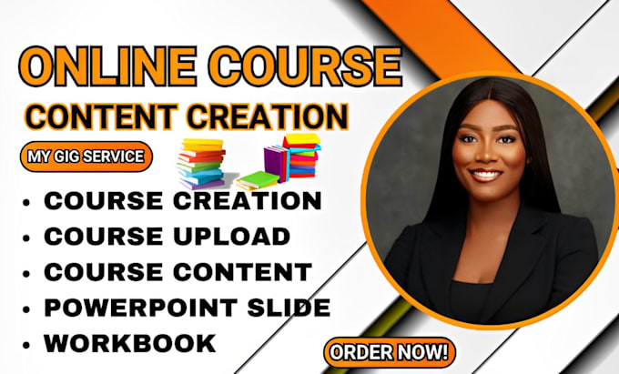 Gig Preview - Create online course creation, course content creation, course creation