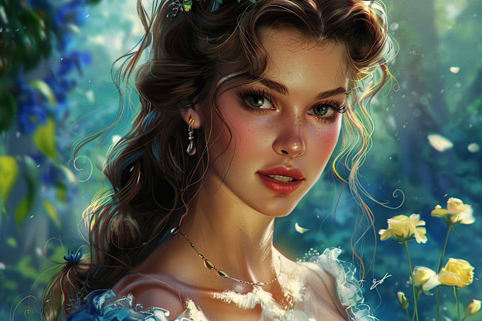 Gig Preview - Make disney portrait or realistic portrait art