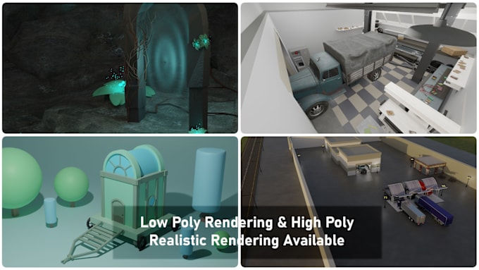 Gig Preview - 3d modeling, environment design and animation