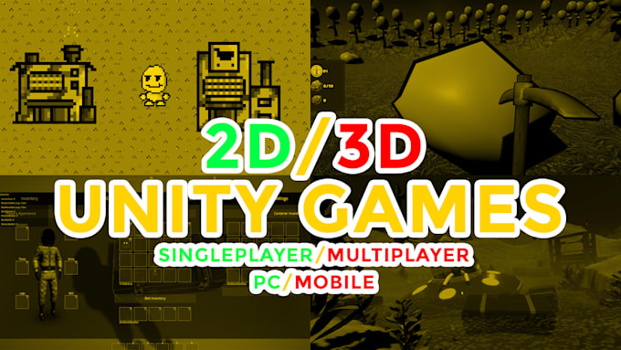 Gig Preview - Create stunning unity 2d,3d games for PC,mobile