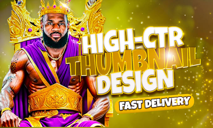 Gig Preview - Design high CTR sports thumbnails